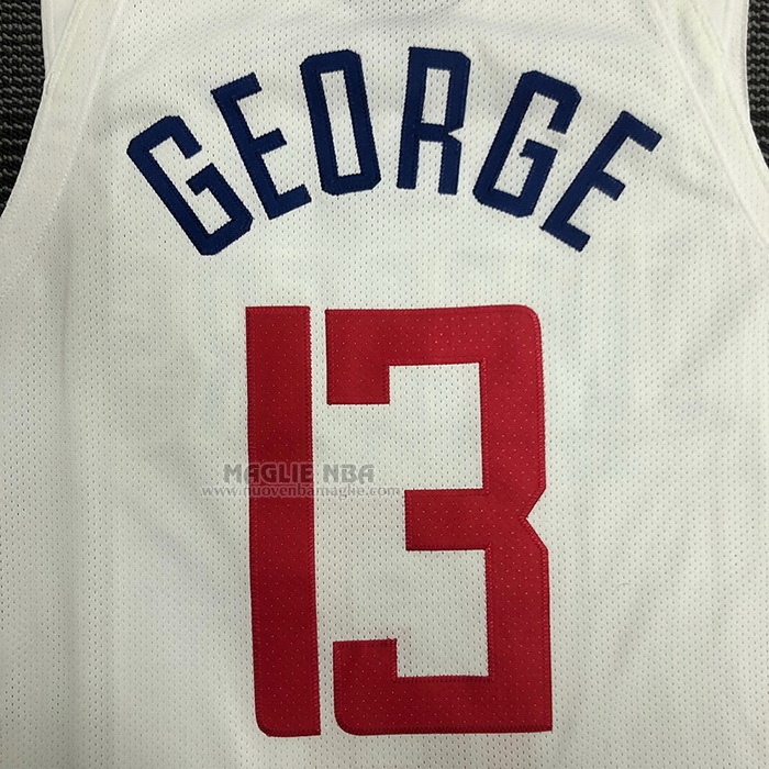 Maglia
 Paul George NO 13 Los Angeles Clippers Association Autentico
 2020-21 Bianco
